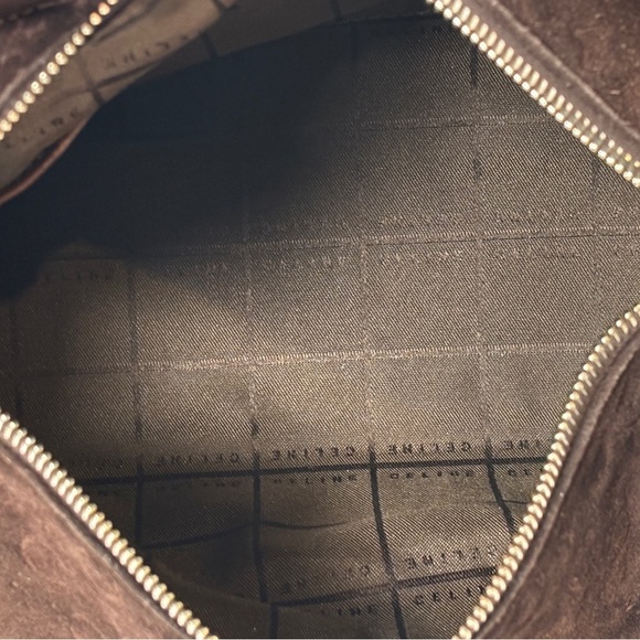 Céline Vintage Brown Suede Monogram Macadam Shoulder Bag - Picture 7 of 11